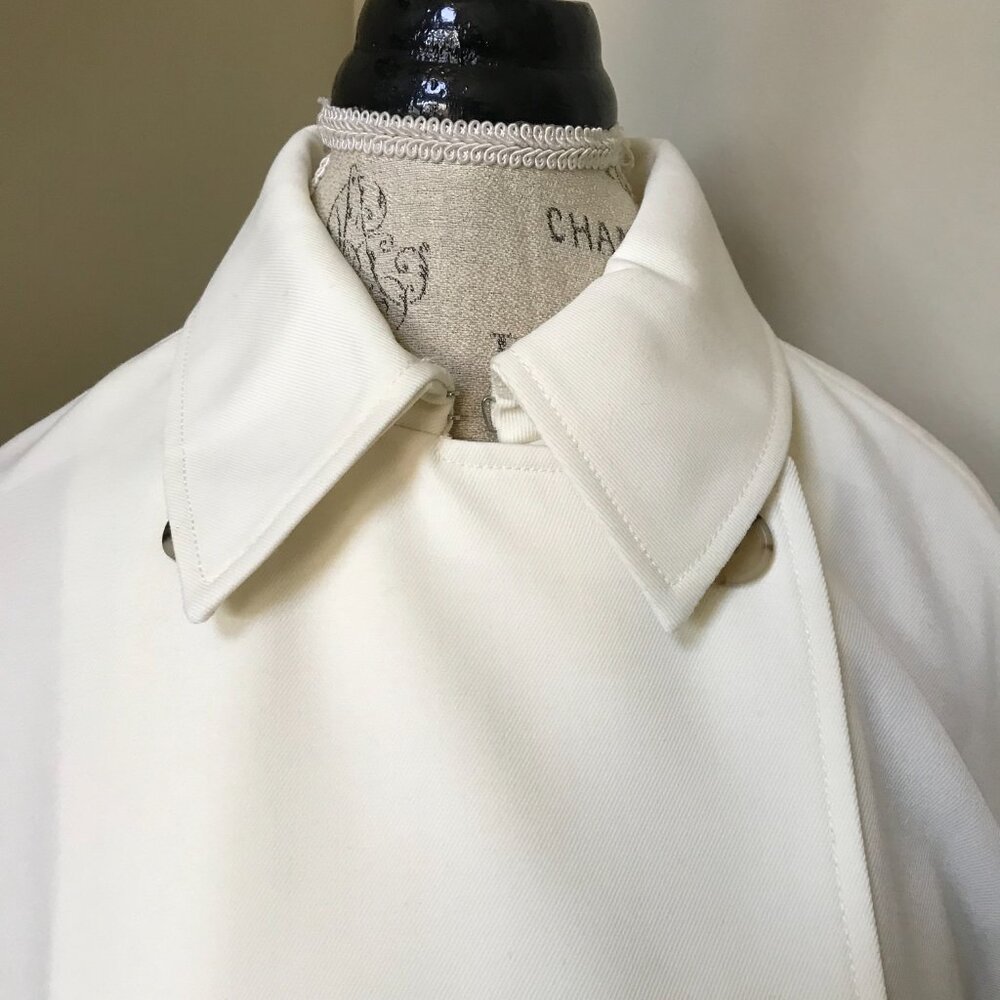NWT JCREW Wool Trench Coat Womens 4 Cream Ivory Double Breasted CN067 Lined *** - Picture 8 of 13